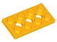 Part No: 3709  Name: Technic, Plate 2 x 4 with 3 Holes