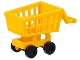 Part No: 49649c01  Name: Minifigure, Utensil Shopping Cart Frame with Black Wheels (49649 / 2496)