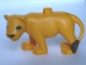 Part No: 53920c01pb01 Name: Duplo Cat, Large, Adult Female (Lioness) with Black Nose and Eyes Almond Shaped, Reddish Brown Tail End Pattern Part No: 53920c01pb01 Name: Duplo Cat, Large, Adult Female (Lioness) with Black Nose and Eyes Almond Shaped, Reddish Brown Tail End Pattern