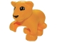 Lot ID: 317959129  Part No: 54300c01pb02  Name: Duplo Lion Baby Cub, Raised Paw, Eyes Top Semicircular Pattern