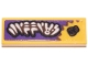 Part No: 63864pb291 Name: Tile 1 x 3 with White and Dark Brown Ninjago Logogram 'ZIPPIES' on Dark Purple Background Pattern (Sticker) - Set 71837 Part No: 63864pb291 Name: Tile 1 x 3 with White and Dark Brown Ninjago Logogram 'ZIPPIES' on Dark Purple Background Pattern (Sticker) - Set 71837