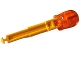 Part No: 70694pb01  Name: Projectile Arrow, Solid Shaft with 4 Notches and Round End with Molded Trans-Orange End Pattern