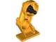 Part No: 70943pb01  Name: Large Figure Leg Mechanical Right with Molded Black Rotation Joint Pin Pattern