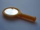Lot ID: 381647612  Part No: 72124pb01  Name: Scala Utensil Hand Mirror with Oval Mirror Pattern (Sticker)