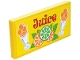 Part No: 87079pb0486  Name: Tile 2 x 4 with 'Juice' Pattern (Sticker) - Set 10261