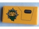 Part No: 87079pb0843L  Name: Tile 2 x 4 with Jungle Logo and Door Handle Pattern Model Left Side (Sticker) - Set 60162