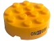 Part No: 87081pb003  Name: Brick, Round 4 x 4 with Hole with 'ON' and 'OFF' Switch Pattern (Sticker) - Set 41346