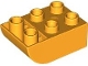 Part No: 98252  Name: Duplo, Brick 2 x 3 Slope Curved Inverted