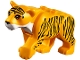 Part No: bb0787c01pb03  Name: Cat, Large (Tiger) with White Muzzle and Black Nose and Stripes Pattern