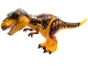 Part No: trex06  Name: Dinosaur Tyrannosaurus rex with Dark Orange Back and Black Markings