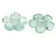 Part No: 46279  Name: Clikits, Icon Flower 5 Petals 2 x 2 Small with Pin, Polished (Transparent Colors Only)