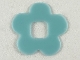 Part No: 46464  Name: Clikits, Icon Accent Rubber Flower 5 Petals 2 7/8 x 2 7/8