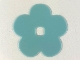 Part No: 46466  Name: Clikits, Icon Accent Rubber Flower 5 Petals 5 3/4 x 5 3/4