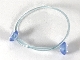 Part No: 46589c02  Name: Clikits Cord, Jelly String with 2 Trans-Medium Blue Caps - 170mm - Top Attachment