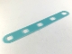 Part No: clikits057  Name: Clikits Flexy Film, Strip 2 x 14 with Rounded Ends and 5 Holes