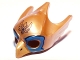 Part No: 12549pb02  Name: Minifigure, Headgear Mask Bird / Eagle with Yellow Beak and Blue Eye Circles Pattern