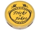 Part No: 14769pb803 Name: Tile, Round 2 x 2 with Bottom Stud Holder with Black Eyes, Wide Open Mouth with Teeth and 'Tricks & Jokes' Pattern (Sticker) - Set 76457 Part No: 14769pb803 Name: Tile, Round 2 x 2 with Bottom Stud Holder with Black Eyes, Wide Open Mouth with Teeth and 'Tricks & Jokes' Pattern (Sticker) - Set 76457