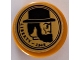 Part No: 14769pb849 Name: Tile, Round 2 x 2 with Bottom Stud Holder with Black Coin Penny with Lincoln Profile and 'LIBERTY - 1945' Pattern (Sticker) - Set 76122 Part No: 14769pb849 Name: Tile, Round 2 x 2 with Bottom Stud Holder with Black Coin Penny with Lincoln Profile and 'LIBERTY - 1945' Pattern (Sticker) - Set 76122