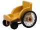 Part No: 2135c01  Name: Mini Doll, Utensil Wheelchair with Trans-Clear Wheelchair Wheels with Technic Pin Hole and Black Trolley Wheels (2135 / 80441pb01 / 2496)