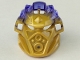 Part No: 24154pb02  Name: Bionicle Mask of Earth (Unity) with Marbled Trans-Purple Pattern