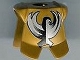 Part No: 2587pb14  Name: Minifigure Armor Breastplate with Leg Protection with King Jayko Silver and Black Hawk Pattern