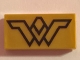 Part No: 3069pb0633  Name: Tile 1 x 2 with Black Wonder Woman Logo Pattern