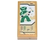 Lot ID: 312271468  Part No: 3069pb0881  Name: Tile 1 x 2 with Ninjago Game Card with Green Snake Spitta Pattern (Sticker) - Set 71741