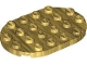 Lego part: Plate, Round 4 x 6 Oval