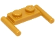 Part No: 3839b  Name: Plate, Modified 1 x 2 with Bar Handles - Flat Ends, Low Attachment
