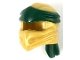 Part No: 40925pb01  Name: Minifigure, Headgear Ninjago Wrap Type 4 with Molded Dark Green Headband  Pattern