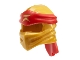 Lot ID: 314328225  Part No: 40925pb26  Name: Minifigure, Headgear Ninjago Wrap Type 4 with Molded Red Headband and Printed Gold Ninjago Logogram Letter R Pattern
