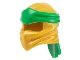 Part No: 40925pb31  Name: Minifigure, Headgear Ninjago Wrap Type 4 with Molded Green Headband  Pattern