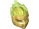 Part No: 41163pb03  Name: Minifigure, Headgear Ninjago Wrap Type 5 with Molded Trans-Bright Green Flames Pattern