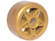 Part No: 6278pb04  Name: Wheel 24 x 15 with Pin Hole with Molded Pearl Gold Hard Plastic Tire Pattern