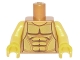 Part No: 973pb2210c01  Name: Torso Armor with Gold Plated Muscles Outline Pattern (Flying Warrior) / Yellow Arms / Yellow Hands
