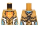 Part No: 973pb2242  Name: Torso Nexo Knights Armor with Orange Emblem with King Pattern