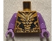 Part No: 973pb4678c01  Name: Torso Armor, Gold Plates, Black Trim Pattern (Thanos) / Medium Lavender Arms / Medium Lavender Hands