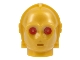 Part No: x134pb02  Name: Minifigure, Head, Modified SW 3PO / TC Series Protocol Droid with Red Eyes Pattern (Bounty Hunter C-3PO)