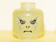 Part No: 3626px330a  Name: Minifigure, Head Alien with HP Voldemort Silver Pattern