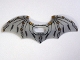 Lot ID: 327967423  Part No: 20273a  Name: Minifigure Wings Batman Space Extended with Center Opening and Black and Gold Pattern