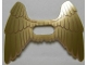 Part No: 20286a  Name: Minifigure Wings Collapsed with Center Opening and  Gold Feathers Pattern