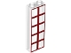 Lot ID: 366806095  Part No: 2454pb269  Name: Brick 1 x 2 x 5 with Red and Dark Red Window Pane Pattern