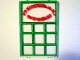 Part No: 2494pb04  Name: Glass for Window 1 x 4 x 5 with General Store Pattern (Sticker) - Set 6765