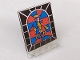 Part No: 30102px2  Name: Door 2 x 5 x 5 Swivel, Flat Base with Stained Glass Knight Pattern
