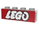 Part No: 3066pb12  Name: Brick 1 x 4 without Bottom Tubes, with Lego Logo Open O Style Pattern