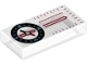 Part No: 3069pb0588  Name: Tile 1 x 2 with Compass and Red Scale Pattern