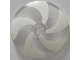 Part No: 35394pb014  Name: Dish 4 x 4 Inverted (Radar) with Open Stud with White Swirl Pattern