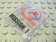 Part No: 4215bpb40  Name: Panel 1 x 4 x 3 - Hollow Studs with 'MISSION 1' Pattern (Sticker) - Set 7047
