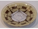 Part No: 44375bpb09  Name: Dish 6 x 6 Inverted (Radar) - Solid Studs with Vintage Compass Rose Pattern