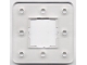Lot ID: 163452668  Part No: 45493  Name: Clikits Frame, Square with 8 Holes